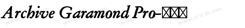 Archive Garamond Pro字体转换